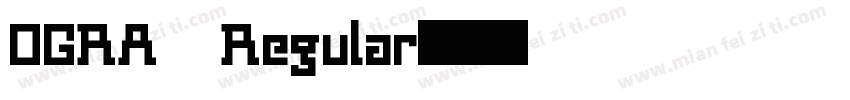 OGRA Regular字体转换